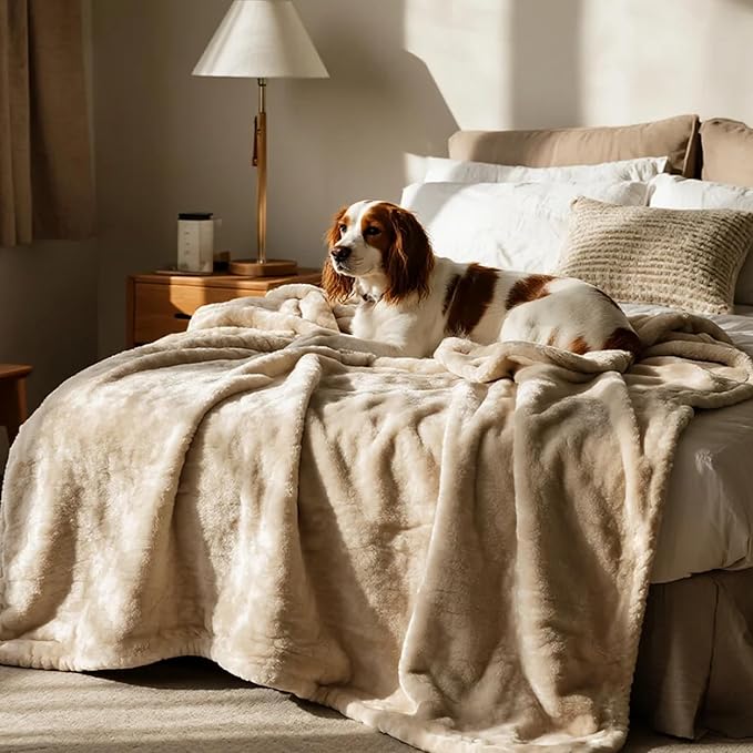 gogobunny Waterproof Bed Blanket, Reversible Sherpa Fleece Throw Blanket - Image 6