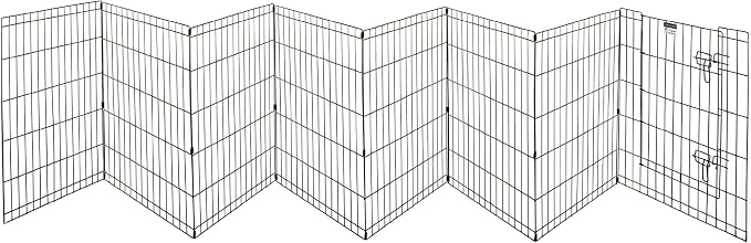 Dog Playpen - Foldable Metal Exercise Puppy Play Pen - Indoor/Outdoor Pen with - Image 4