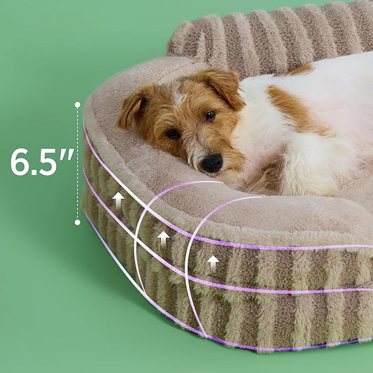 LE SURE Cute Dog Bed Medium Size Dog, Orthopedic Waterproof Medium Pet Beds - Image 2