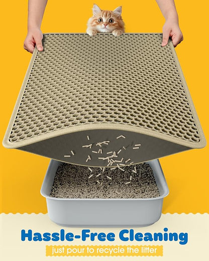 Cat Litter Mat - 23.2'' x 14.6'' Small Litter Trapping Mat, Waterproof - Image 4