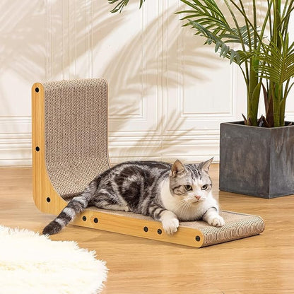 Poils bebe L Shape Cat Scratcher, 26.8 Inch Cat Scratchers - Image 2