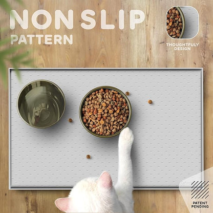 Dog Food Mat - Raised Edges Dogs Mat - Image 4