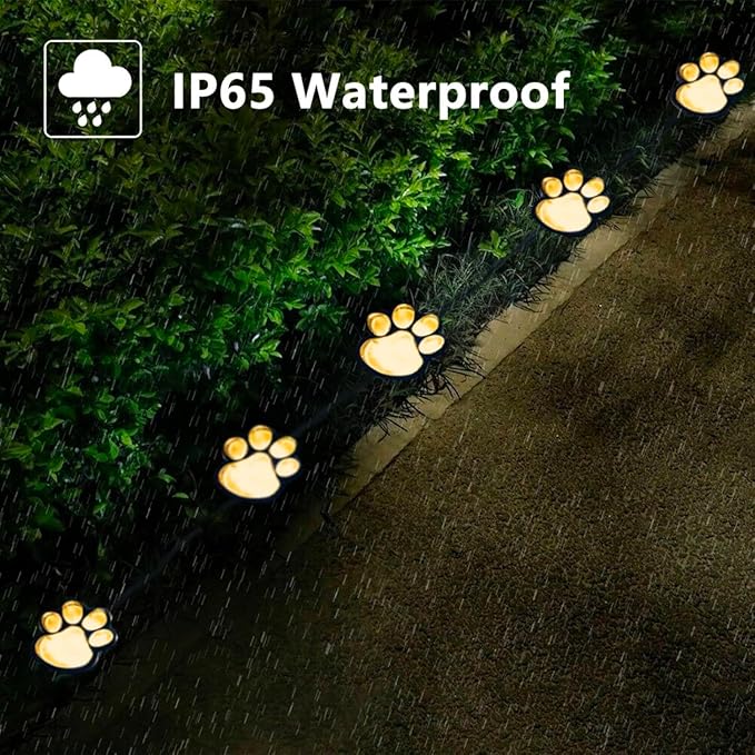 Paw Print Solar Lights - Image 5