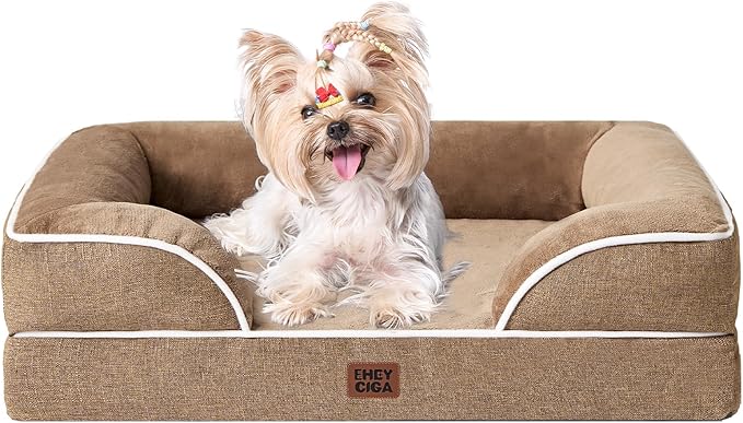 EHEYCIGA Orthopedic Dog Bed for Small Dogs, Waterproof Memory Foam Small Dog by EHEYCIGA