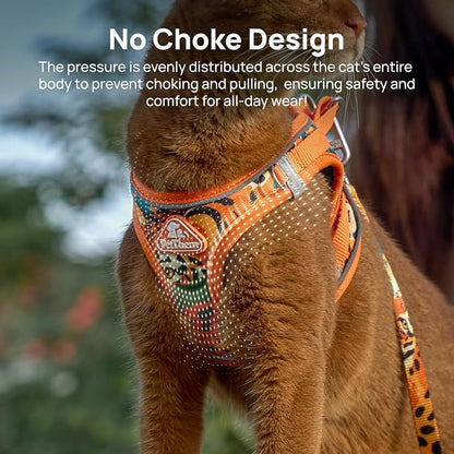 Cat Harness and Leash Set, Step-in Escape Proof Adjustable Vest Harness - Image 3