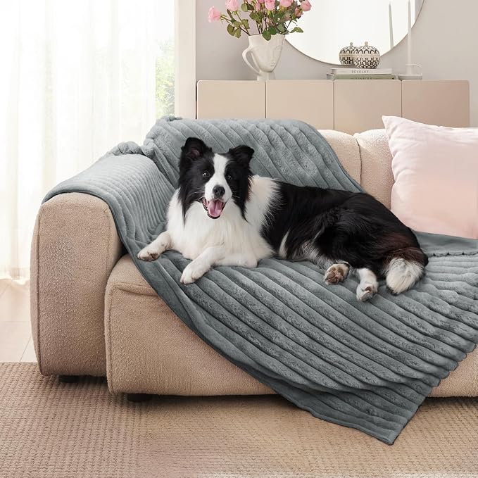 Waterproof Dog Blanket for Bed, Luxury Plush Washable Large Dogs Blankets for - Image 5