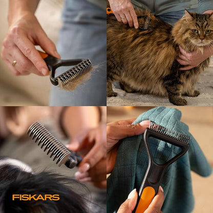 Fiskars Pet, Cat and Dog Brush, Fine Bristles & SoftGrip Handle - Image 10