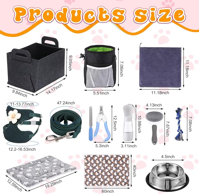 Abbylike 50 Pcs Puppy Supplies Starter Kit - Image 4