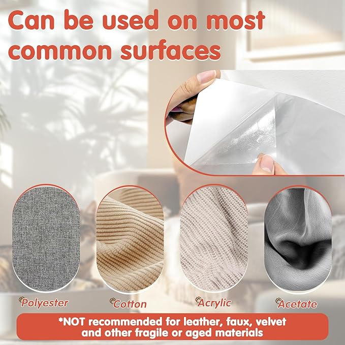 18 PCS Large Cat Scratch Furniture Protector, Transparent Couch Protector from - Image 2