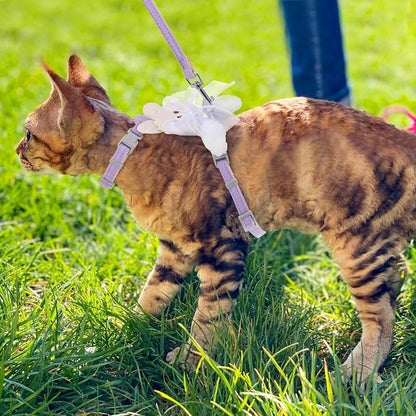 TIESOME Cat Harness and Leash Set, Adjustable Gradient Kitten Harness Escape - Image 6