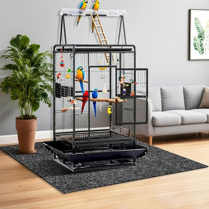 48 x 48 Inch Large Felt Bird Cage Mat, 3mm Thick Absorbent Felt Surface - Image 3