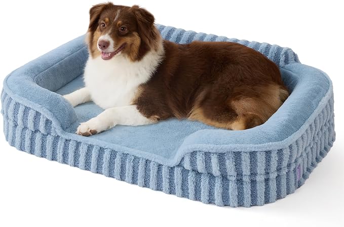 LE SURE Cute Dog Beds Large Sized Dog, Orthopedic Waterproof Large Pet Bed by Lesure