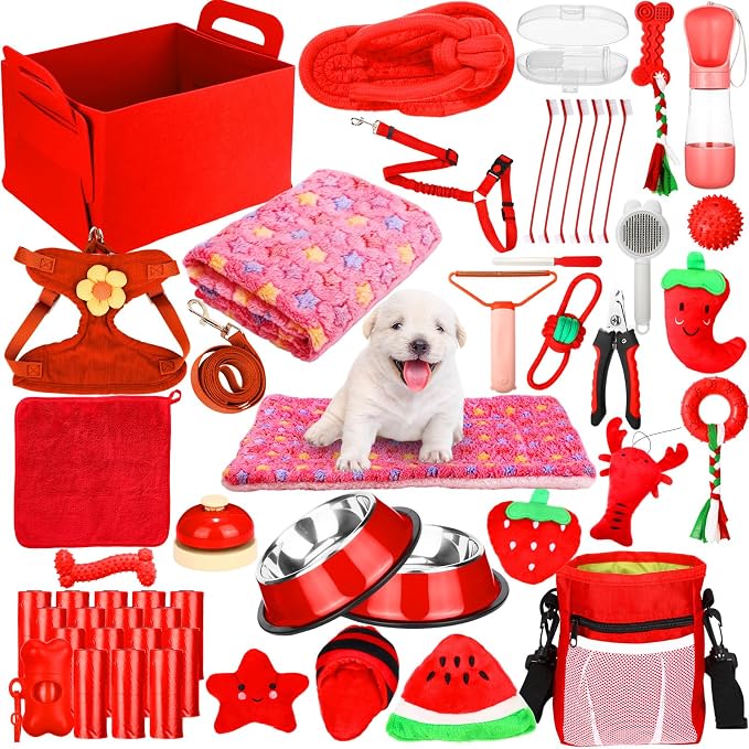 Abbylike 50 Pcs Puppy Supplies Starter Kit by Abbylike