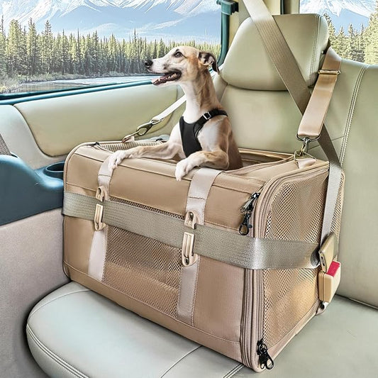 Petsfit 19x12x12 Pet Carrier for Large Cats, Soft-Sided Small Dog Travel Carrier by Petsfit