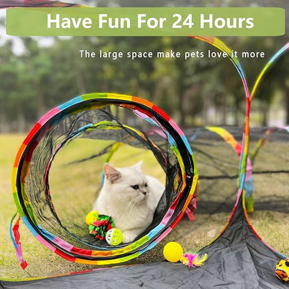 Outdoor Cat Enclosures, Cat Playground Portable Mesh Tent, Outside Circle - Image 2