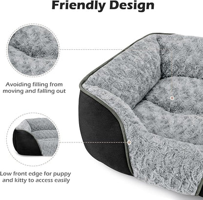 INVENHO X-Large Dog Bed Rectangle Washable Orthopedic Soft Calming Sleeping - Image 5