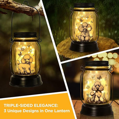 kyoryuger Poodle Gifts for Women/Men, Poodle Solar Lanterns Dog Mom Birthday - Image 2