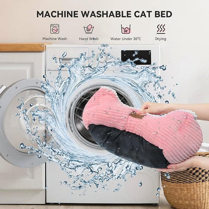 Cat Dog Bed for Pets, Rectangle Pet Bed Gift for Puppy and Kitten, Machine - Image 6
