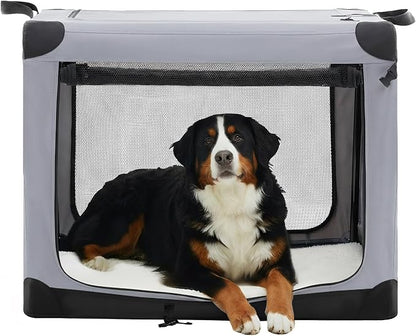 Dog Travel Crate 42 Inch, Portable Soft-Sided Travel Carriers by Relaxinsideexploreoutside