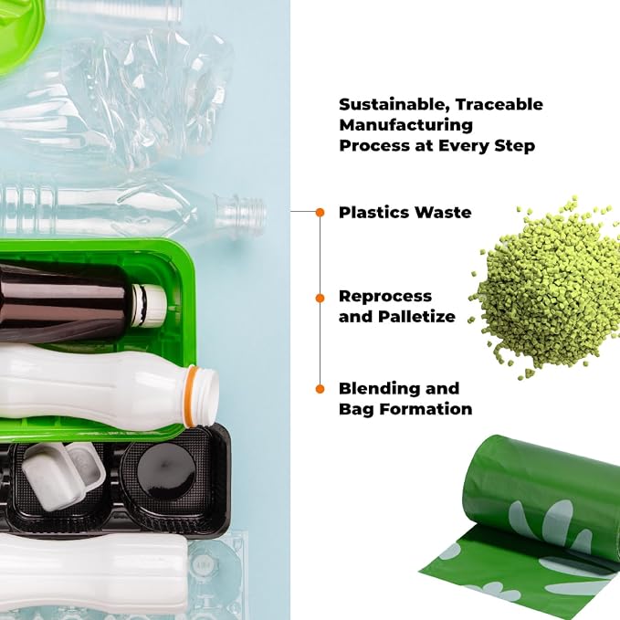 Best Pet Supplies Poop Bags for Dogs, 50% Post-Consumer Recycled Content dog - Image 6