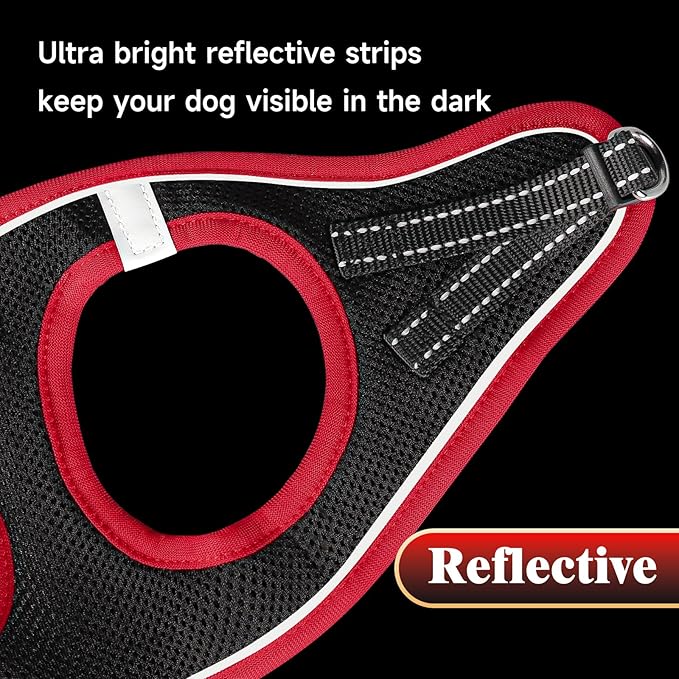 YIMEIS Dog Harness and Leash Set, No Pull Soft Mesh Pet Harness, Reflective - Image 6