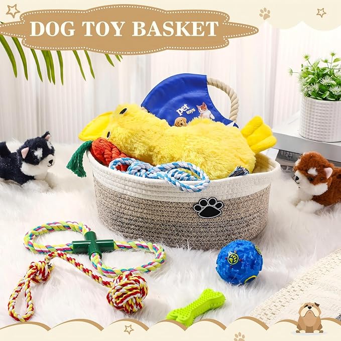Zopeal Puppy Dog Toy Gift Storage Basket - Image 4