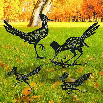 Roadrunner Metal Garden Stakes Yard Decor, Lawn Ornaments by RNGMSI