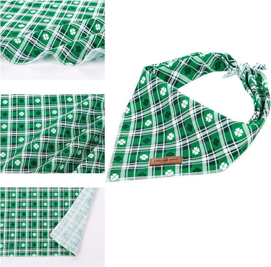 lionet paws St Patricks Dog Bandana - Image 2