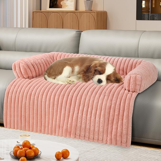 Luxurious Dog Couch Bed, Washable Calming Dog Couch Cover, Removable Couch by Unknown
