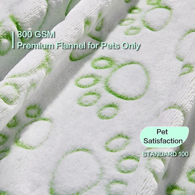 Stuffed Premium Green Soft Dog Blanket, - Image 2