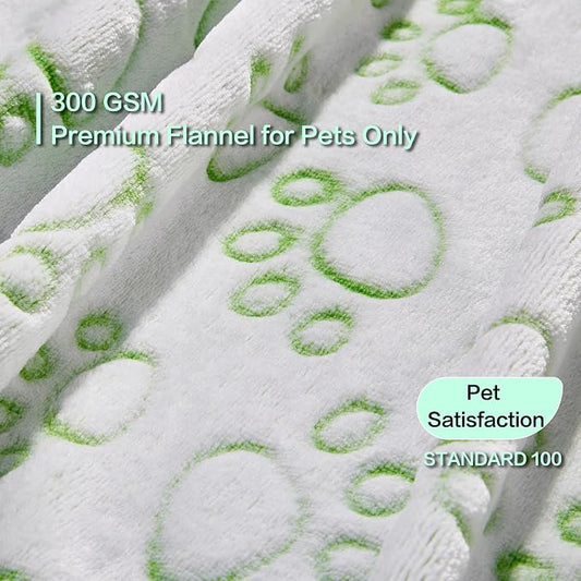 Stuffed Premium Green Soft Dog Blanket, - Image 2
