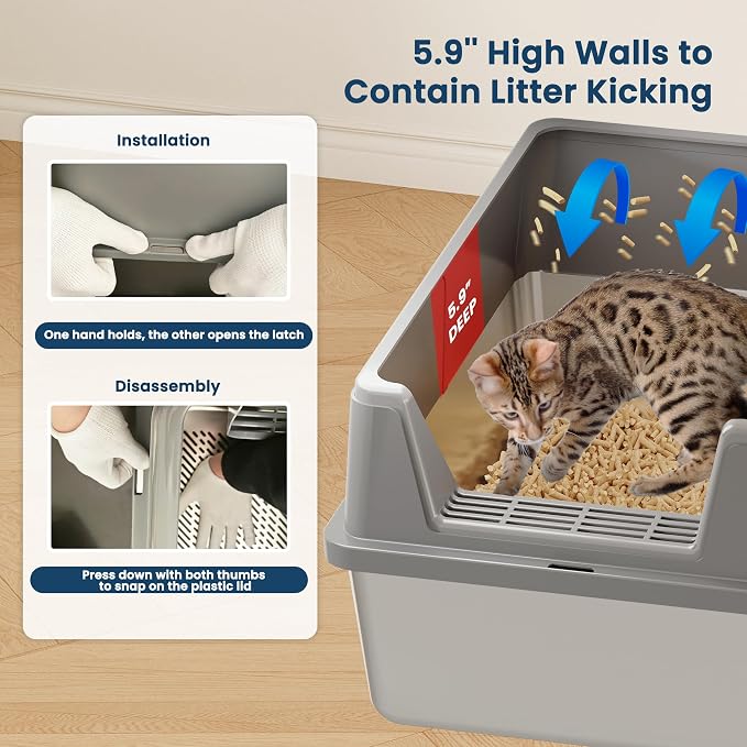 Stainless Steel Sifting Litter Box - Image 5