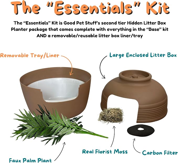 Good Pet Stuff Hidden Litter Box Planter, Decorative Cat Litter Enclosure - Image 6
