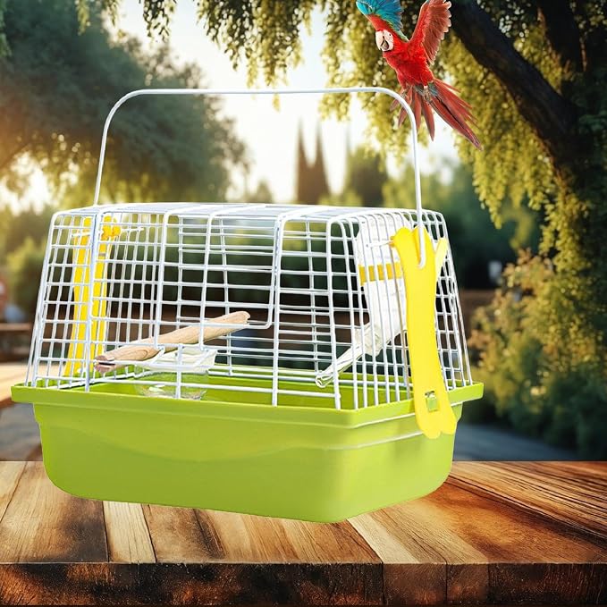 Bird Cage Birdcage Travel Portable Stand Cage Pet House - Image 5