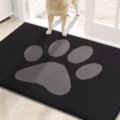 Buganda Dog Door Mat for Muddy Paws, Absorbent Dirt Trapper Non Slip Indoor by Buganda