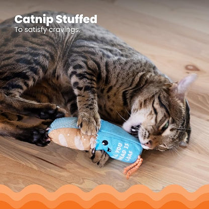 Catstages Loaf Kicker Toy with Catnip and Dental Mesh, Bread Shape, Plush and - Image 3