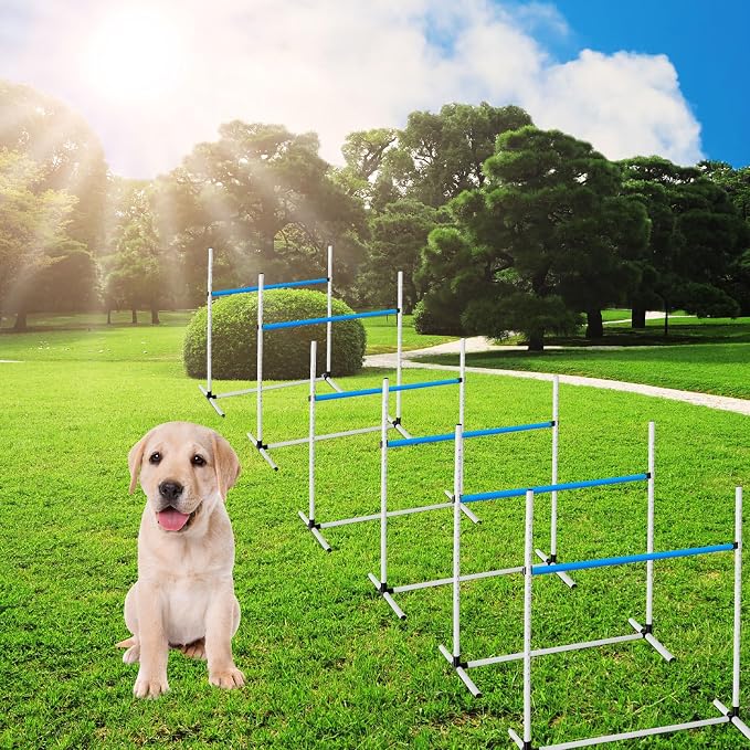6 Pcs Dog Agility Training Equipments Dog Agility Jumps Hurdles Adjustable - Image 7