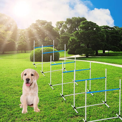 6 Pcs Dog Agility Training Equipments Dog Agility Jumps Hurdles Adjustable - Image 7