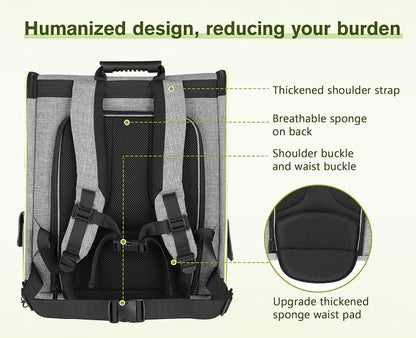 Pecute Cat Backpack Carrier XL, Expandable Pet Backpack Curtain Design - Image 5