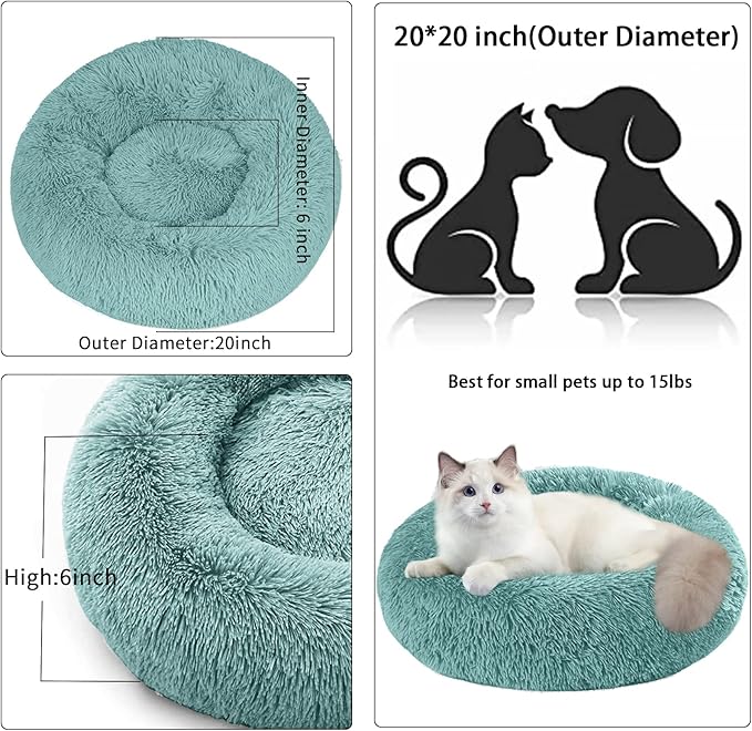 Cat Beds for Indoor Cats, 20 Inch Dog Bed for Small Melium Large Dogs, - Image 5