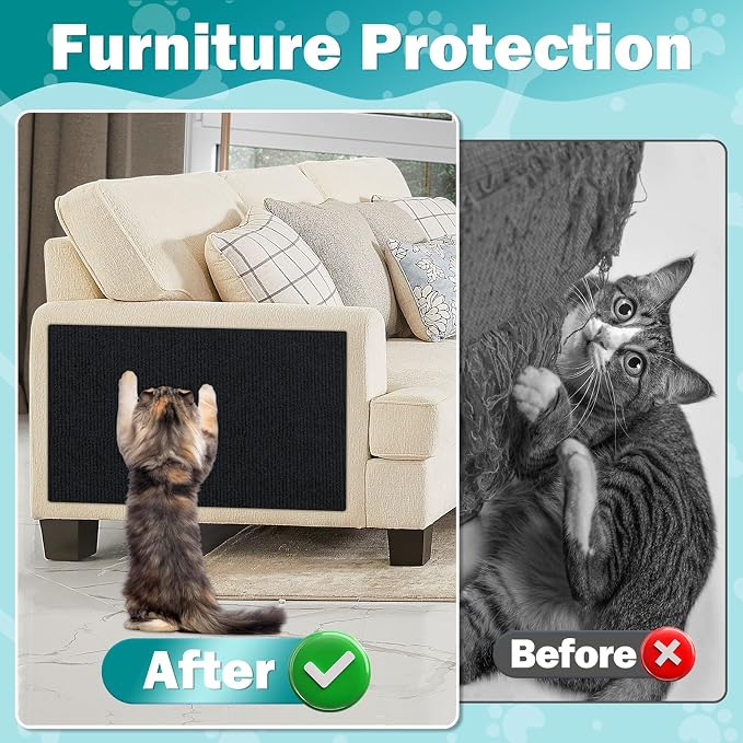 78.7"x15.8" Large Couch Protector from Cat Claws, Anti Scratch Furniture - Image 5