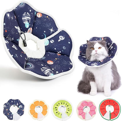 Cat Cone Collar Soft, Waterproof Cat Recovery Collar After Surgery, Adjustable by Hpetppy