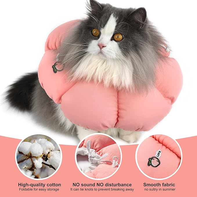HiDREAM Cat Cone Collar, Cute Waterproof Elizabethan e Collar - Image 3