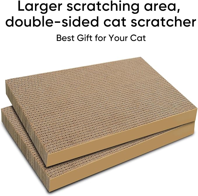 AGYM Cat Scratchers 6 Packs Refill Cat Scratching Pad Cardboard - Image 4