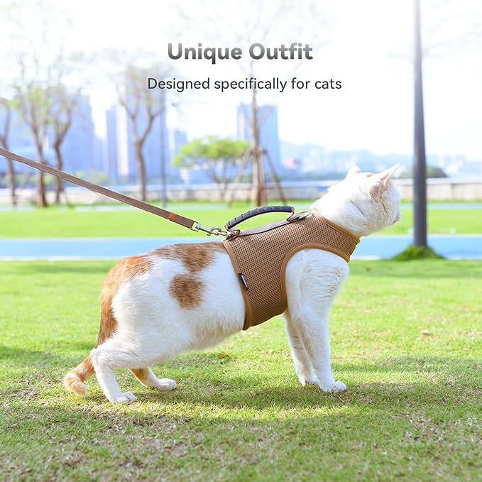 Kitty Harness and Leash for Walking Escape Proof Breathable Mesh Fabric - Image 7