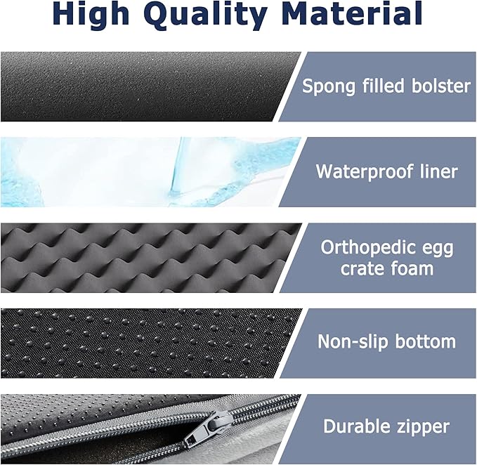 WESTERN HOME Dog Beds Large Sized Dog, Orthopedic Large Pet Bed - Image 5