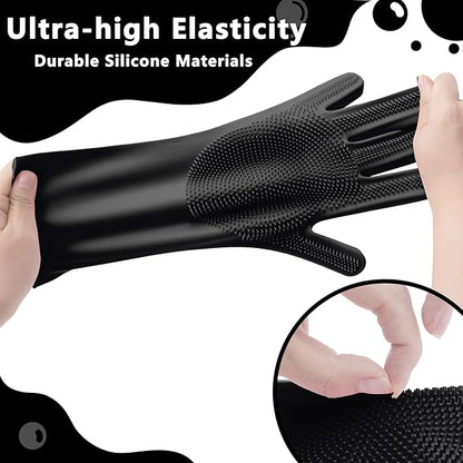 Pet Grooming Gloves—Heat Resistant Dog Washing Gloves - Image 5