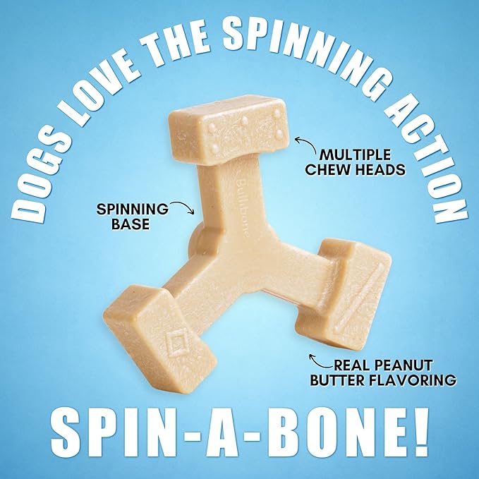 Bullibone Nylon Dog Chew Toy Spin-a-Bone - Image 3