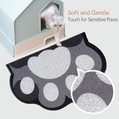 Cute Cat Litter Mat 24”x16”, Litter Box Mat, Litter Trapping Mat, Soft on Kitty - Image 6