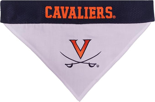 Pets First Collegiate Pet Accessories, Reversible Bandana, Virginia Cavaliers - Image 2